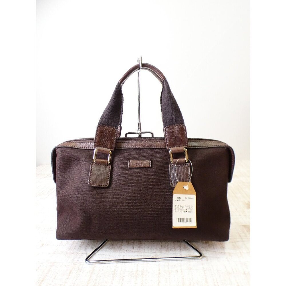 Gucci Canvas Leather Handbag